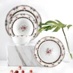 Zuccara Maison Çiçek Desenli Porselen Yemek Takımı 28 Parça 6 Kişilik - Görsel 5