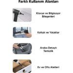 Enseb Taşınabilir Kablosuz Elektrikli El Süpürgesi- Ev, Ofis, Araba ,klavye Temizliği Için Ideal - Görsel 5