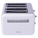 Gem Titan 4 Dilim Ekmek Kızartma Makinesi – 1960 W, Paslanmaz Çelik Gövde | Beyaz