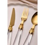 Perotti Hera Gold 18 Parça 6 Kişilik Çatal Kaşık Bıçak Seti - Görsel 3