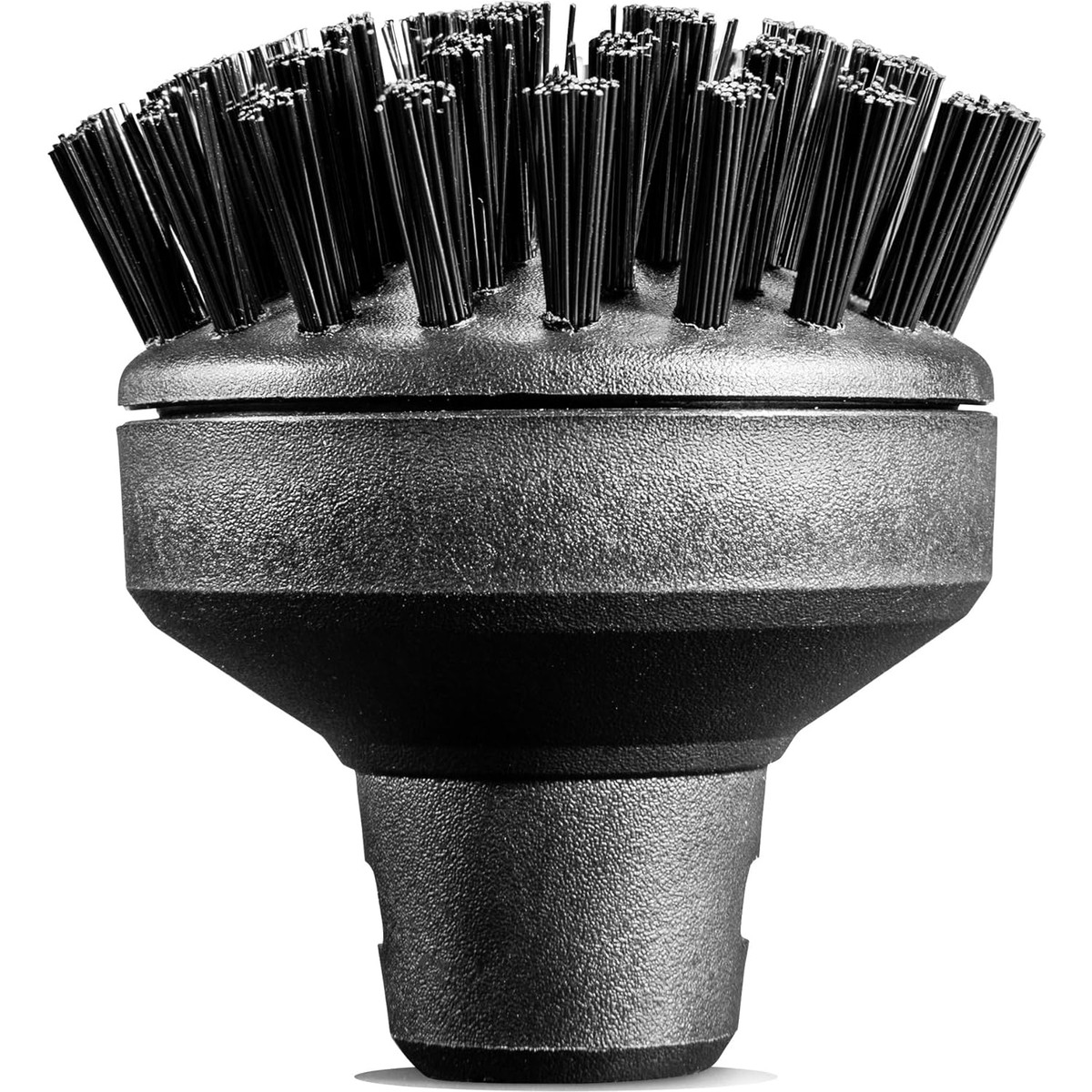 110001244054366.jpg Büyük Yuvarlak Fırça Buharlı Temizleyici, Siyah - Görsel 1