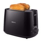 HD2581/90 Ekmek Kızartma Makinesi, Otomatik Kapanma, Buz Çözme Işlevi, Siyah