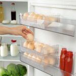 10&apos;lu Yumurtalık Buzdolabı Raf Düzenleyici - Şeffaf Yumurta Kutusu, Bpa Içermez, Buzdolabı ve Masa Üstü Için Kompakt Yumurta Saklama Kabı