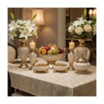 Elta Collection 7 Parça Porselen Salon / Konsol Aksesuar Seti - Görsel 5