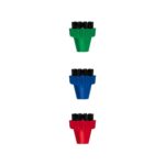 Yuvarlak Plastik Renkli Fırça Seti 3&apos;lü