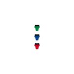 Yuvarlak Plastik Renkli Fırça Seti 3&apos;lü - Görsel 2