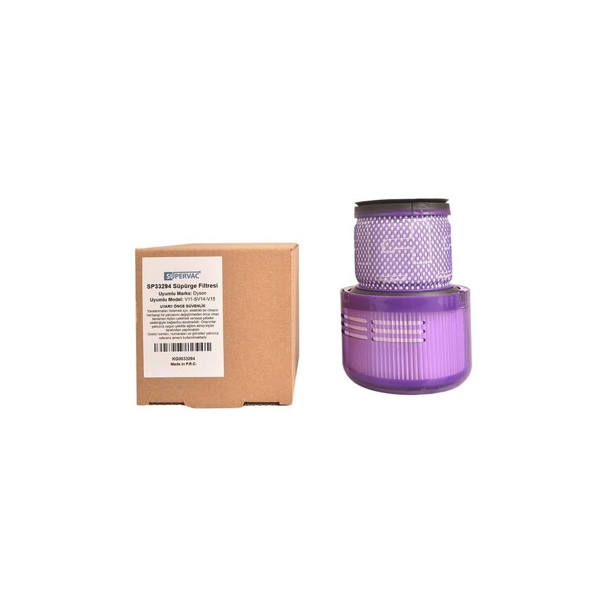 110001244601801.jpg SV14 / V11 / V15 ile Uyumlu Şarjlı Süpürge Filtresi - Görsel 1