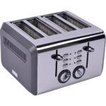 Gem Titan 4 Dilim Ekmek Kızartma Makinesi – 1960 W, Paslanmaz Çelik Gövde |