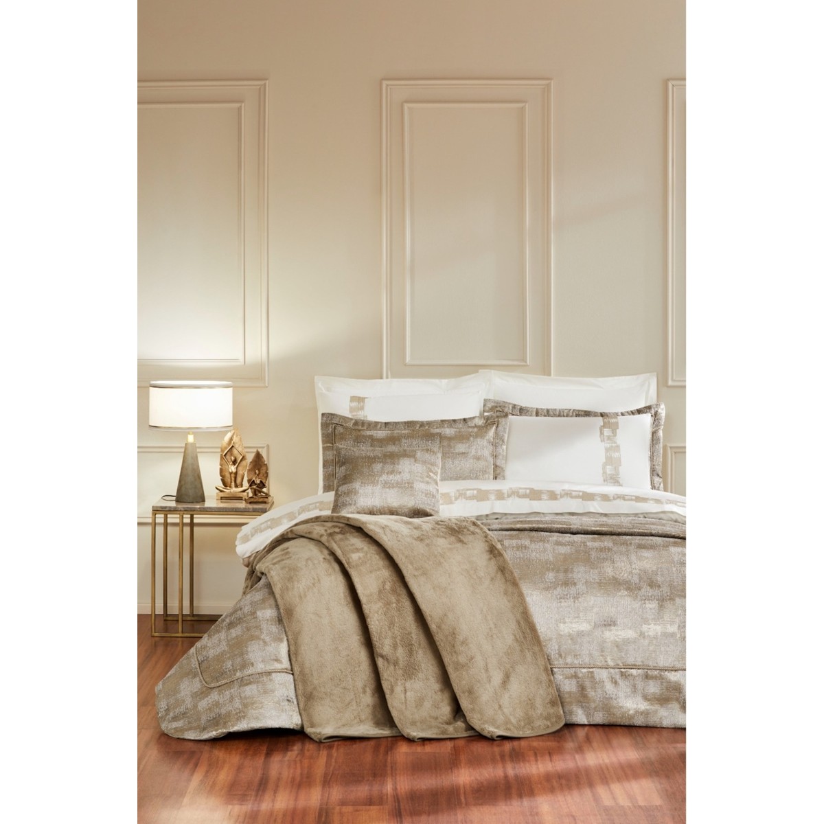 110001244656200.jpg Özdilek Modernes Çeyiz Seti 11 Parça Vizon - Görsel 1