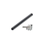 AyrStore Mıknatıslı Bıçak Tutucu Stand - 38 cm - Siyah - Paslanmaz Çelik - Mutfak Düzeni - Güvenli Bıçak Saklama - Tezgâh Düzeni - Modern Tasarım