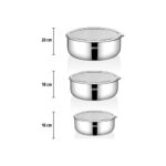 Amboss Elite 8 Parça Paslanmaz Çelik Saklama Kabı & Tava Seti - Görsel 4