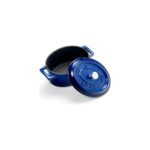 AyrStore Metal Oval Mini Tencere, Mavi - Görsel 2