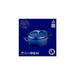 AyrStore Metal Oval Mini Tencere, Mavi - Görsel 4