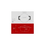 AyrStore Metal Döküm Mini Tencere, Trendy, 10 Cm, 0.35 L Hacim, Kırmızı - Görsel 5