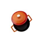 AyrStore Metal Döküm Yuvarlak Tencere, 22 cm - Görsel 3