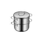 AyrStore Buharlı Indüksiyon Tabanlı Çelik Derin Tencere 16 cm