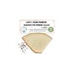 AyrStore (1 Adet) Yıkanabilir, Kumaş Kahve Filtresi (No:4) AĞARTILMAMIŞ%100 Ham Pamuk, Organik, Ekolojik