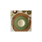 AyrStore Maison Monica Stoneware 12 Parça 4 Kişilik Yemek Takımı Yeşil - Görsel 2