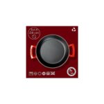 AyrStore Döküm Yuvarlak Sahan Döküm Demir Yekpare Çift Kulplu ÇAP(Ø)24CM. Kırmızı - Görsel 4