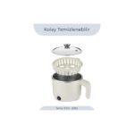 AyrStore SCO-5063 Çok Fonksiyonlu Buharlı Pişirici – 1 Litre Kapasite, Paslanmaz Gizli Rezistans - Görsel 4