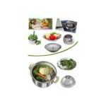 AyrStore Buharda Pişirme Aparatı, Metal Buharda Pişirici, Katlanabilen Buharda Pişirme Aleti - Görsel 5