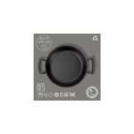 AyrStore Döküm Yuvarlak Sahan Döküm Demir Yekpare Çift Kulplu ÇAP(Ø)24CM. - Görsel 4