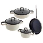 Jumbo Almond Cream 7 Parça Granit Tencere Seti