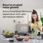Braun 2 Yıl Multiquick 9 El Blenderi MQ9187XLI Resmi Distribütör Garantili Modern 500 ml Metal 50 Hz 1200 - Görsel 2