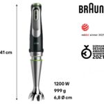 Braun 2 Yıl Multiquick 9 El Blenderi MQ9187XLI Resmi Distribütör Garantili Modern 500 ml Metal 50 Hz 1200 - Görsel 3
