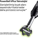 Braun 2 Yıl Multiquick 9 El Blenderi MQ9187XLI Resmi Distribütör Garantili Modern 500 ml Metal 50 Hz 1200 - Görsel 4