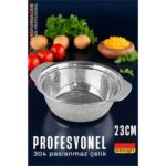 İlk El Grup Modacar Alman Tip Kevgir - 304 Paslanmaz Çelik Profesyonel Süzgeç 23 cm