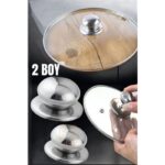 İlk El Grup Tencere Tava Tepesi Tencere Tava Kapağı Tutucu 2 Boy