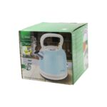Ki̇wi̇ KK-3340B Mavi̇ Nostalji̇ Demli̇k Modelçeli̇k Kettle Isitici 2.2lt 1800W Çeli̇k Gövde-