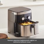 Karaca 9 Litre Ekstra Büyük Hacimli Airfryer, 8 Kişilik Kapasite – Aile ve Kalabalık Sofralar İçin İdeal - Görsel 3