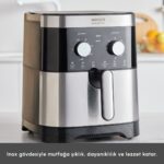 Karaca 9 Litre Ekstra Büyük Hacimli Airfryer, 8 Kişilik Kapasite – Aile ve Kalabalık Sofralar İçin İdeal - Görsel 4