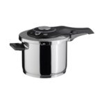 Jumbo Procook Siyah Açık Gri Paslanmaz Çelik 6 Lt Düdüklü Tencere