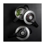 Jumbo Procook Siyah Açık Gri Paslanmaz Çelik 6 Lt Düdüklü Tencere - Görsel 2