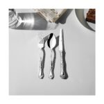 Nehir Dalyan Sade 6 Kişilik 18 Parça Tatlı Çatal Kaşık Bıçak Takımı