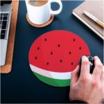 Desenli Yuvarlak Mouse Pad - Mousepad - Mouse Pad - Fare Altlığı