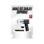 Yeni Nesil Mini Vakumlu Araç Süpürgesi El Süpürgesi Şarjlı - Görsel 2