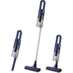 MiraLive Dikey Mavi Elektrikli Süpürge 500W 90° Başlık - 1.5lt Toz Hazne - Çift Filtre SVC-8628 (4887)