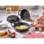 Noah Exclusive 3'lü Döküm Granit Sahan Seti, Tava SETI-18CM-20CM-22 Cm(Iç Caplar) - Görsel 2