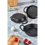 Noah Exclusive 3'lü Döküm Granit Sahan Seti, Tava SETI-18CM-20CM-22 Cm(Iç Caplar) - Görsel 4