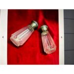 TT Ingiliz Gümüş Kapaklı Kristal Tuzluklar - 9,5 cm Boylarında - Görsel 2