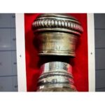 TT Ingiliz Gümüş Kapaklı Kristal Tuzluklar - 9,5 cm Boylarında - Görsel 3