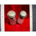 TT Ingiliz Gümüş Kapaklı Kristal Tuzluklar - 9,5 cm Boylarında - Görsel 4