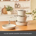 Karaca Biogranit White Stone 7 Parça Tencere Seti - Görsel 3