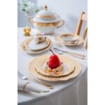 Acar Damasse 12 Kişilik 60 Parça porselen Yemek Takımı - Görsel 2