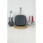 Bonera Titanyum 28CM Izgara Grill Tava - Siyah Gold - Görsel 4