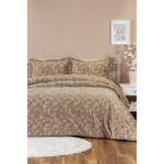 Elart Stella Comfort Uyku Seti Yatak Örtüsü Çift Kişilik 3 Parça (220X240 Cm) Bej